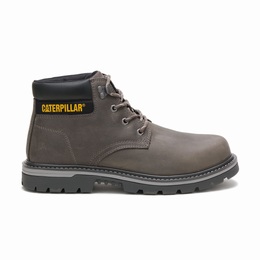 Caterpillar Outbase Steel Toe Work Férfi 6 Inch Bakancs Szürke, HU-Q098